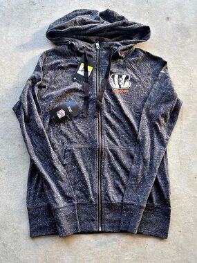 Nike Cincinnati Bengals Nike NFL Women's Full-Zip Space Dye Hoodie